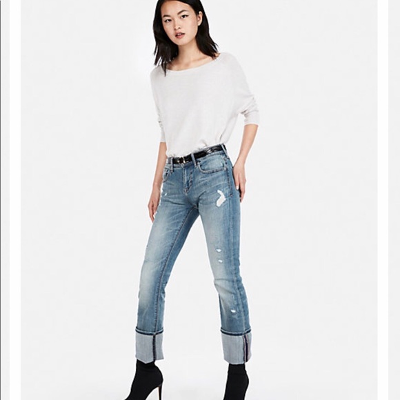 💋NWT EXPRESS SKINNY STRETCH DISTRESSED 💋 - Picture 3 of 8